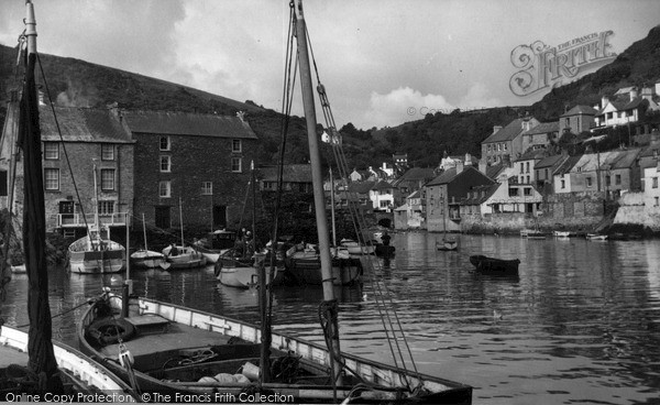 Photo of Polperro, Inner Harbour c.1955