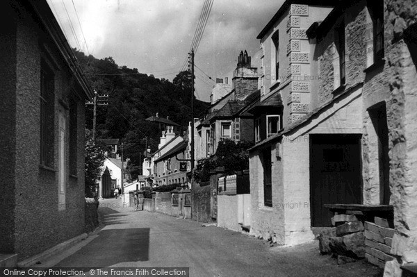 Photo of Polperro, Main Street c.1955