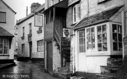 Pottery Shop And Three Pilchards c.1955, Polperro