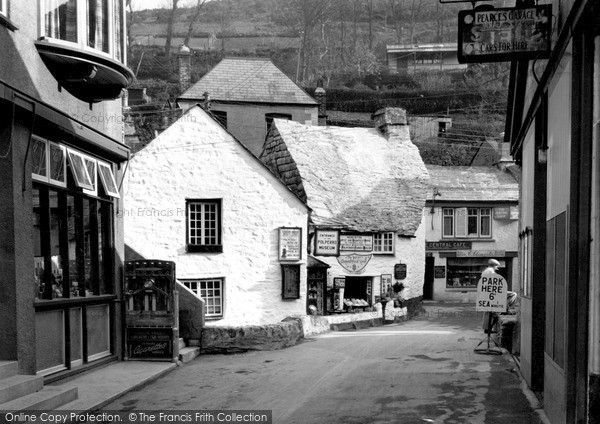Photo of Polperro, Saxon Bridge c.1955
