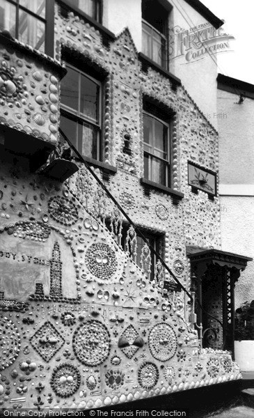 Photo of Polperro, Shell House c.1955