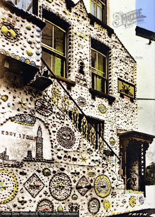 Photo of Polperro, Shell House c.1955