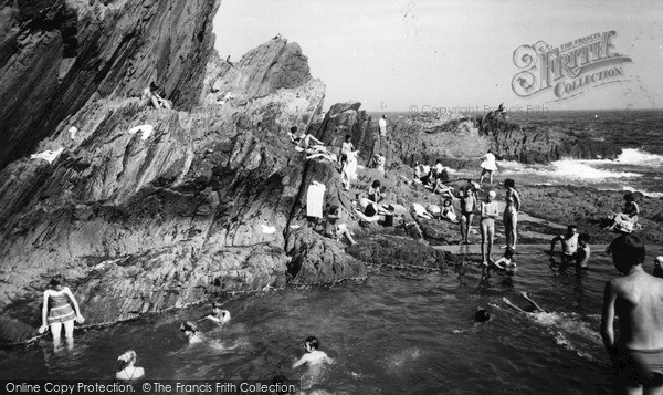 Photo of Polperro, The Bathing Pool c.1955