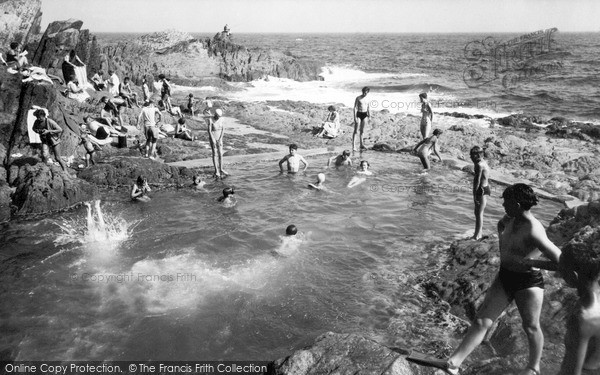 Photo of Polperro, The Bathing Pool c.1955