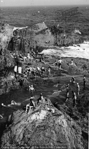Photo of Polperro, The Bathing Pool c.1955