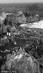 The Bathing Pool c.1955, Polperro