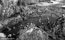 The Bathing Pool c.1955, Polperro
