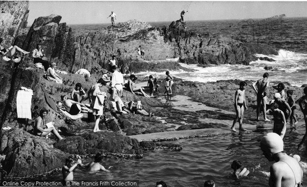 Photo of Polperro, The Bathing Pool c.1955