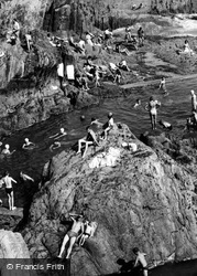 The Bathing Pool c.1955, Polperro