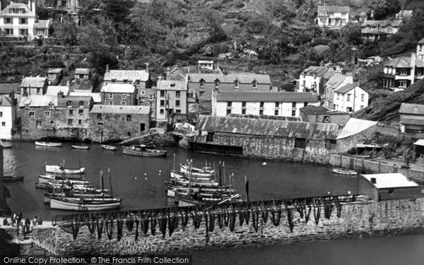 Photo of Polperro, The Harbour c.1955