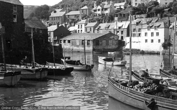 Photo of Polperro, The Harbour c.1955