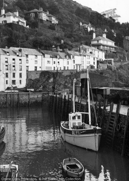 Photo of Polperro, The Harbour c.1955