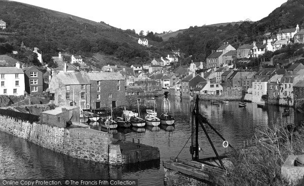 Photo of Polperro, The Harbour c.1955