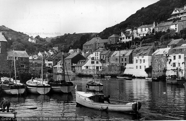 Photo of Polperro, The Harbour c.1955