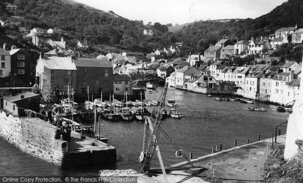 Photo of Polperro, The Harbour c.1955