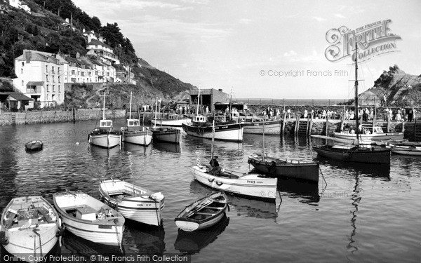 Photo of Polperro, The Harbour c.1958