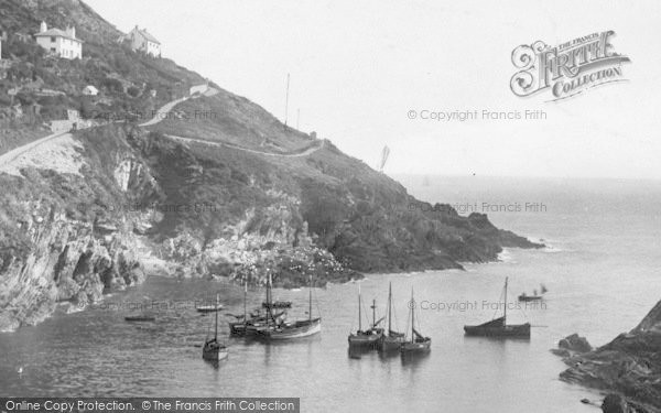 Photo of Polperro, The Harbour Entrance, Fishing Boats 1924