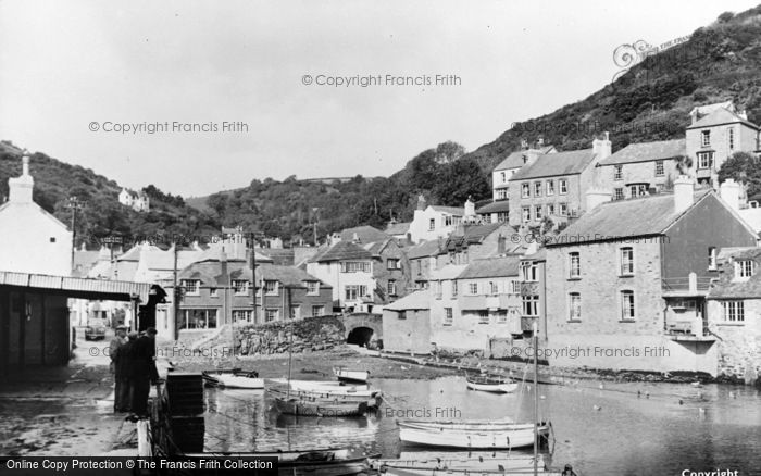 Photo of Polperro, The Inner Harbour c.1955