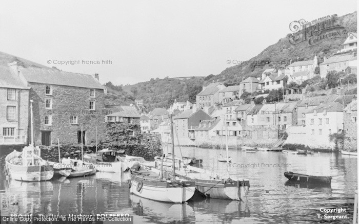 Photo of Polperro, The Inner Harbour c.1955