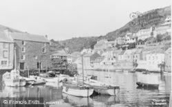 The Inner Harbour c.1955, Polperro
