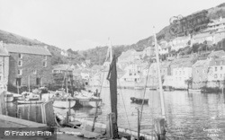 The Inner Harbour c.1955, Polperro