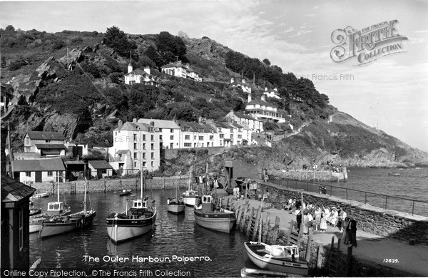 Photo of Polperro, The Outer Harbour c.1958