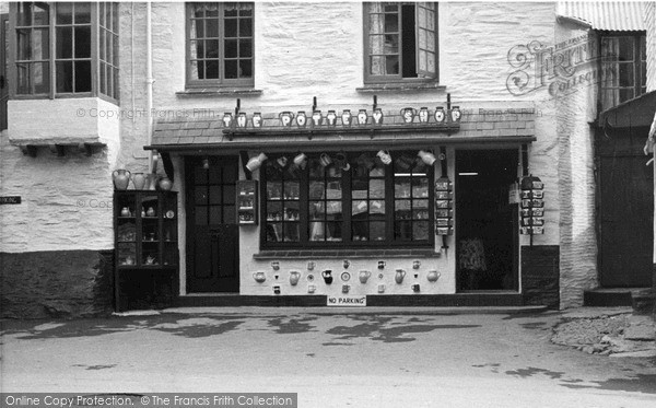 Photo of Polperro, The Pottery Shop c.1955