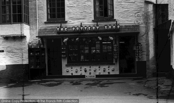 Photo of Polperro, The Pottery Shop c.1955