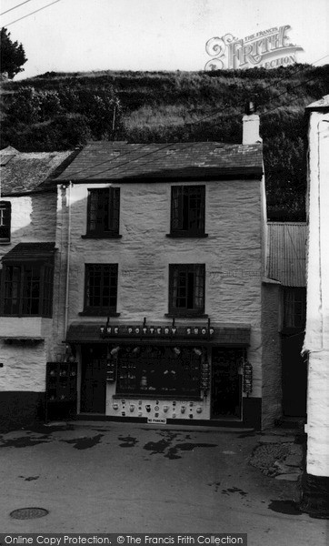 Photo of Polperro, The Pottery Shop c.1955