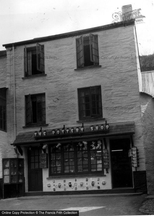 Photo of Polperro, The Pottery Shop c.1955