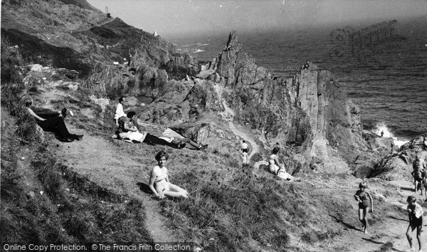 Photo of Polperro, The Rocks c.1955