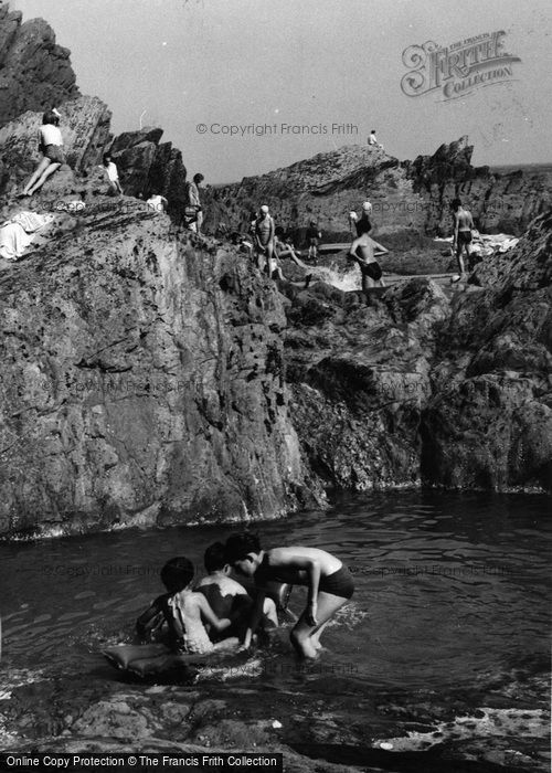 Photo of Polperro, The Rocks c.1955