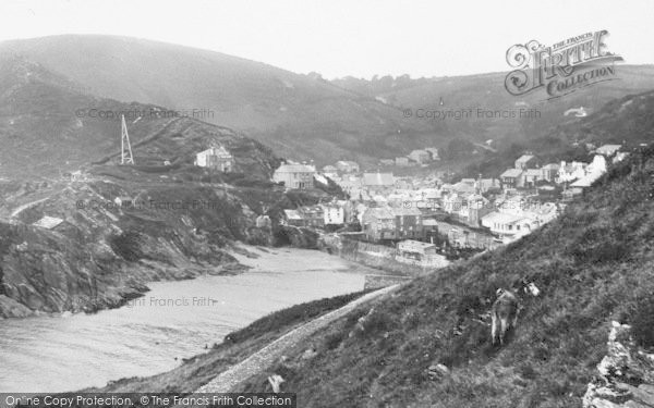 Photo of Polperro, The Village And Harbour  From East Cliff 1924