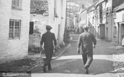 Two Men In Lansallos Street 1924, Polperro