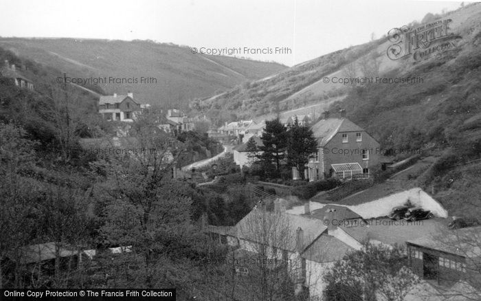 Photo of Polperro, Valley Approach c.1955