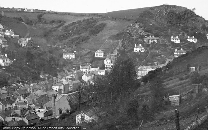 Photo of Polperro, View From Above c.1955