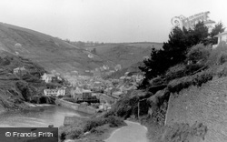 View From East Cliff Path c.1955, Polperro