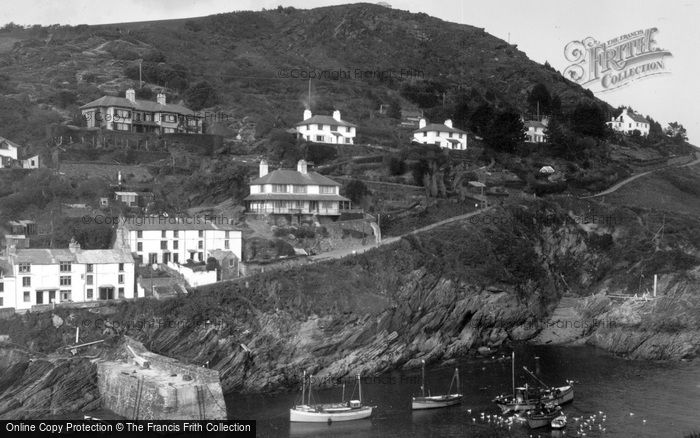 Photo of Polperro, Warren Cliff c.1955