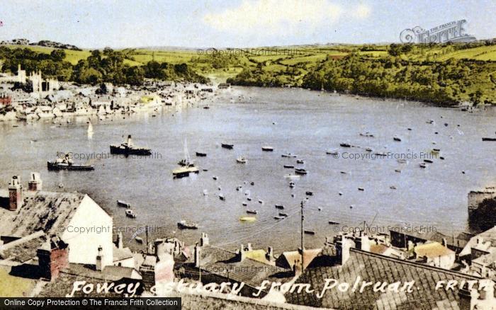 Photo of Polruan, Fowey Estuary c.1955