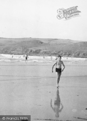 A Boy On The Beach c.1950, Polzeath