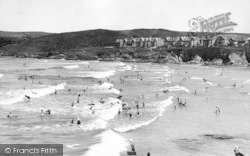 Bathing Time On The Beach c.1950, Polzeath