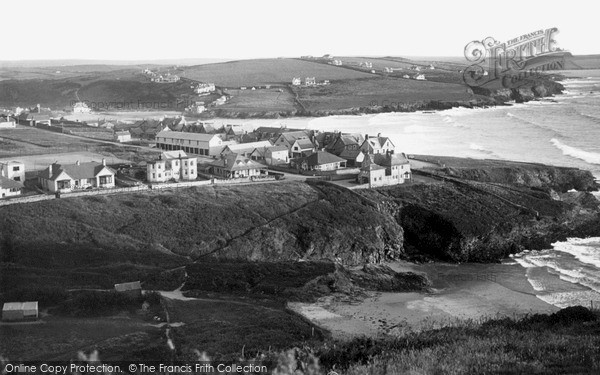 Photo of Polzeath, Bay From Miniver Hill c.1950