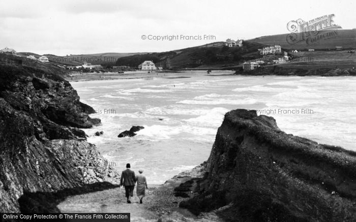 Photo of Polzeath, Beach From The Steps c.1935