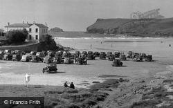 Cars On The Beach c.1939, Polzeath