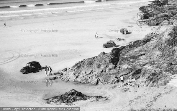 Photo of Polzeath, Cars On The Beach c.1960