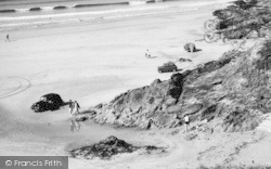 Cars On The Beach c.1960, Polzeath