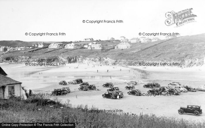 Photo of Polzeath, Cars On The Sands c.1950