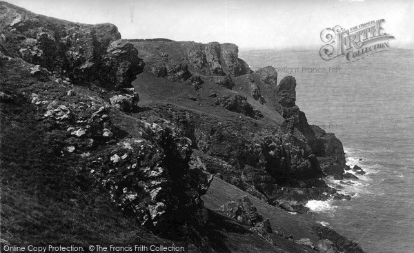 Photo of Polzeath, Cliffs At Pentire c.1950