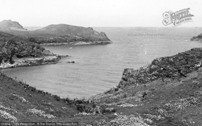 Photo of Polzeath, Com Cove And Mouls Island c.1950