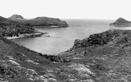 Com Cove And Mouls Island c.1955, Polzeath